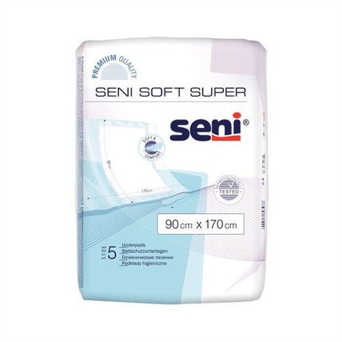 Seni Soft Super Absorbējošie Paladziņi 90x170cm, 5 Gab.