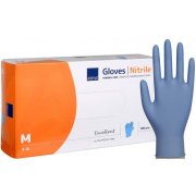 Cimdi vienr.nitrila ABENA L zilii n/pudr.200 gb.