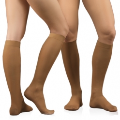 ELAST 0401 Medicīniskās elastīgās kompresijas pusgarās zeķes ar pirkstu daļu, universālas (10-18 mm