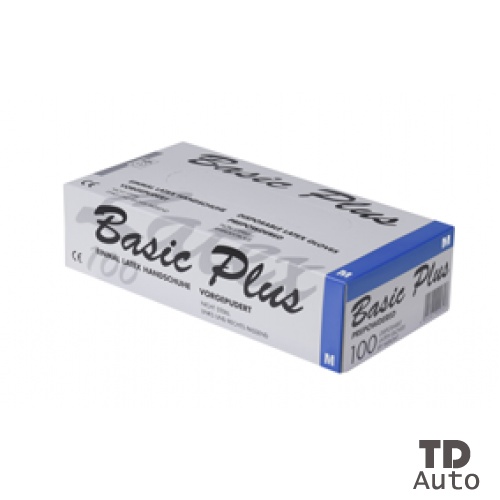 Lateksa Cimdi, Pūderēti, BASIC PLUS 1012, N1000