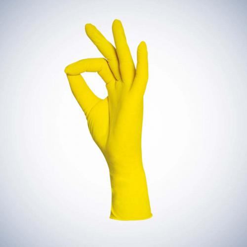 Nitrila cimdi Style LEMON, dzelteni, nepūderēti, izm.  L N100