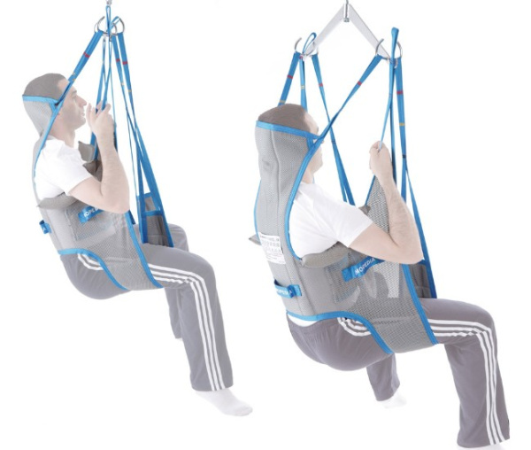 Poliestera SLINGS ar atbalstu galvai, WC